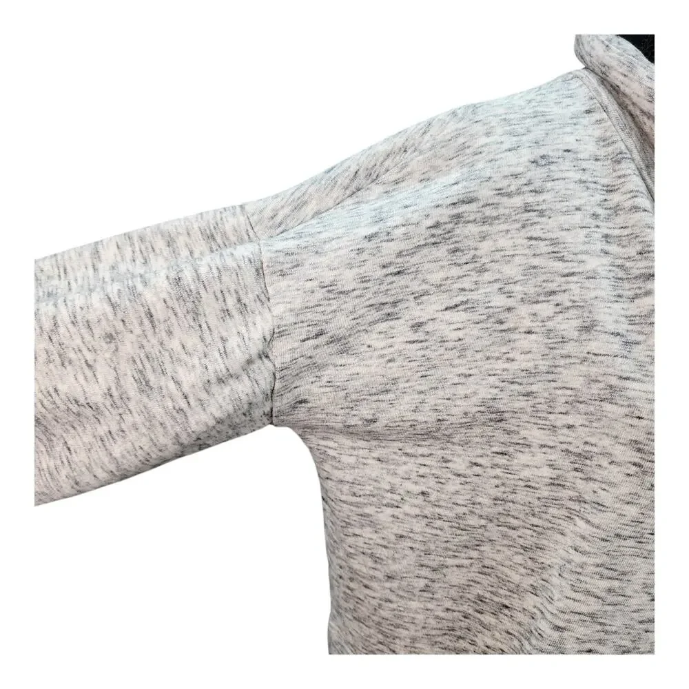 Pure Jill Sweatshirt MEDIUM Light Gray Cowl Neck Cotton Soft Touch Pockets - Picture 5 of 15